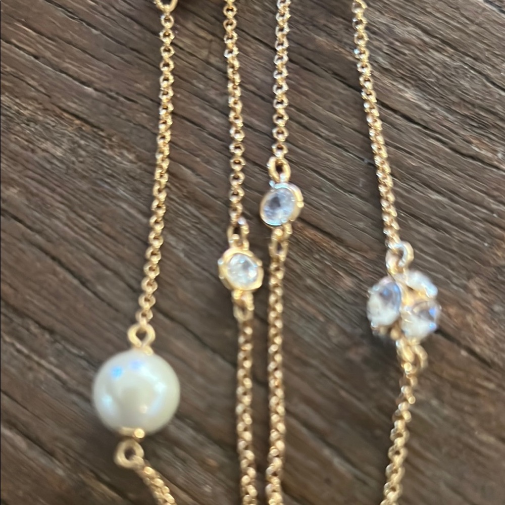 Kate Spade Gold and White Layered Necklace - Picture 6 of 10